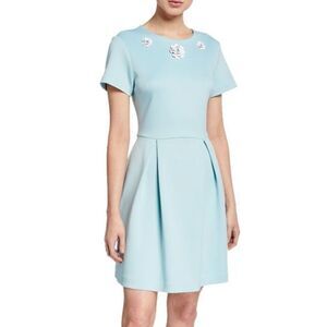 Betsey Johnson Embellished Blue Dress